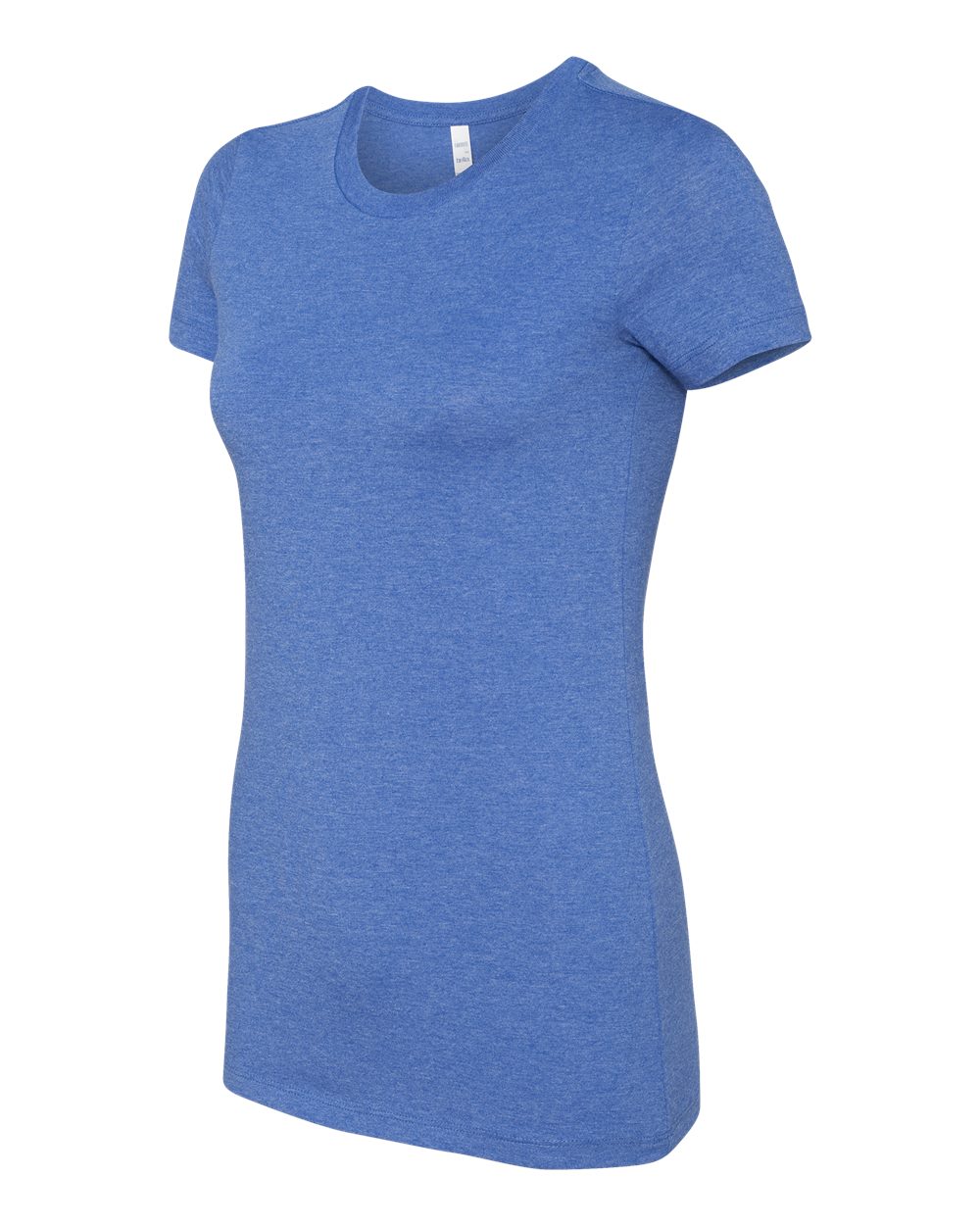 Women's Slim Fit Tee - Side - B50306746 - Heather True Royal