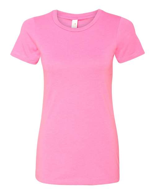 Women’s CVC T-Shirt - Front - B50618314 - Hot Pink