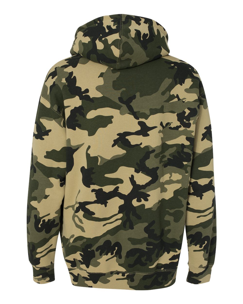 Heavyweight Hooded Sweatshirt - Back - B22276623 - Army Camo