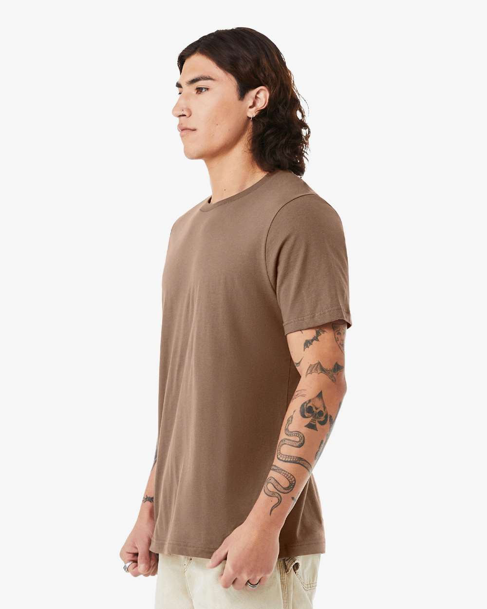 Jersey Tee - OnModelSide - B00606532 - Vintage Brown