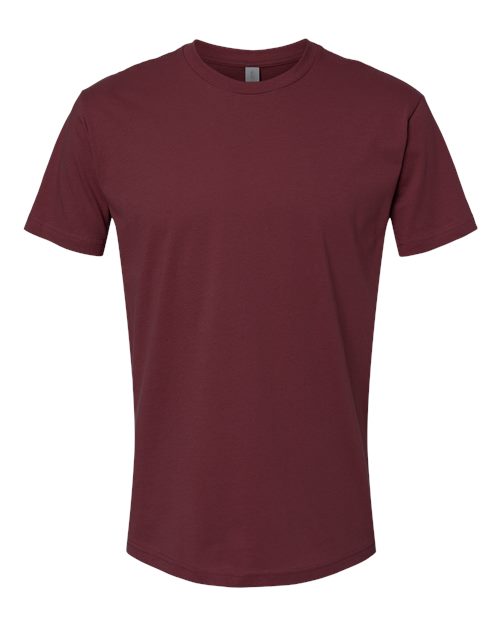 Cotton T-Shirt - Front - B00618534 - Maroon