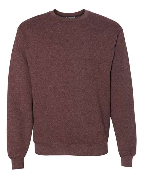 Unisex Powerblend® Crewneck Sweatshirt - Front - B21284546 - Maroon Heather