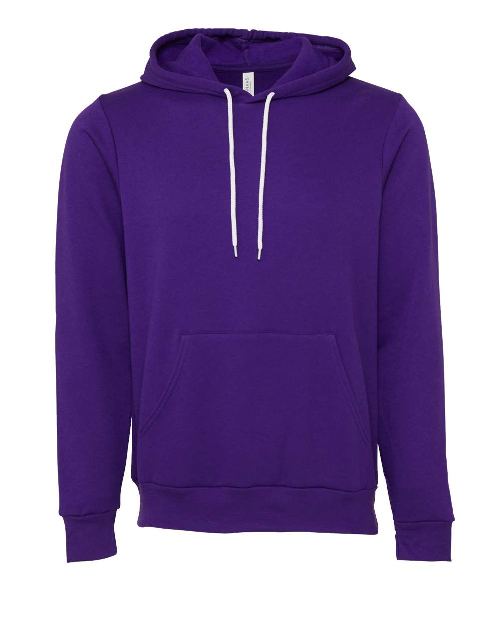 Sponge Fleece Hoodie - Front - B86306672 - Team Purple