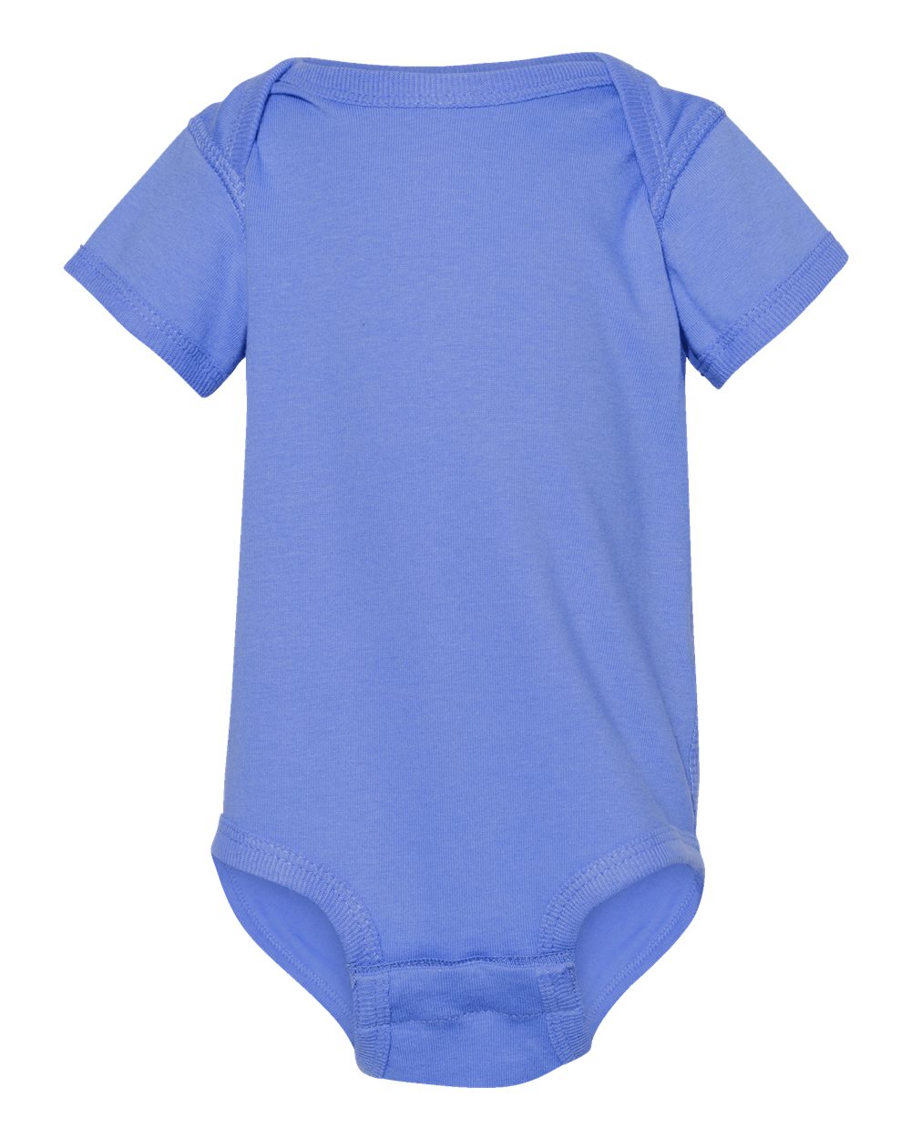 Infant Fine Jersey Bodysuit - Front - B33438261 - Carolina Blue