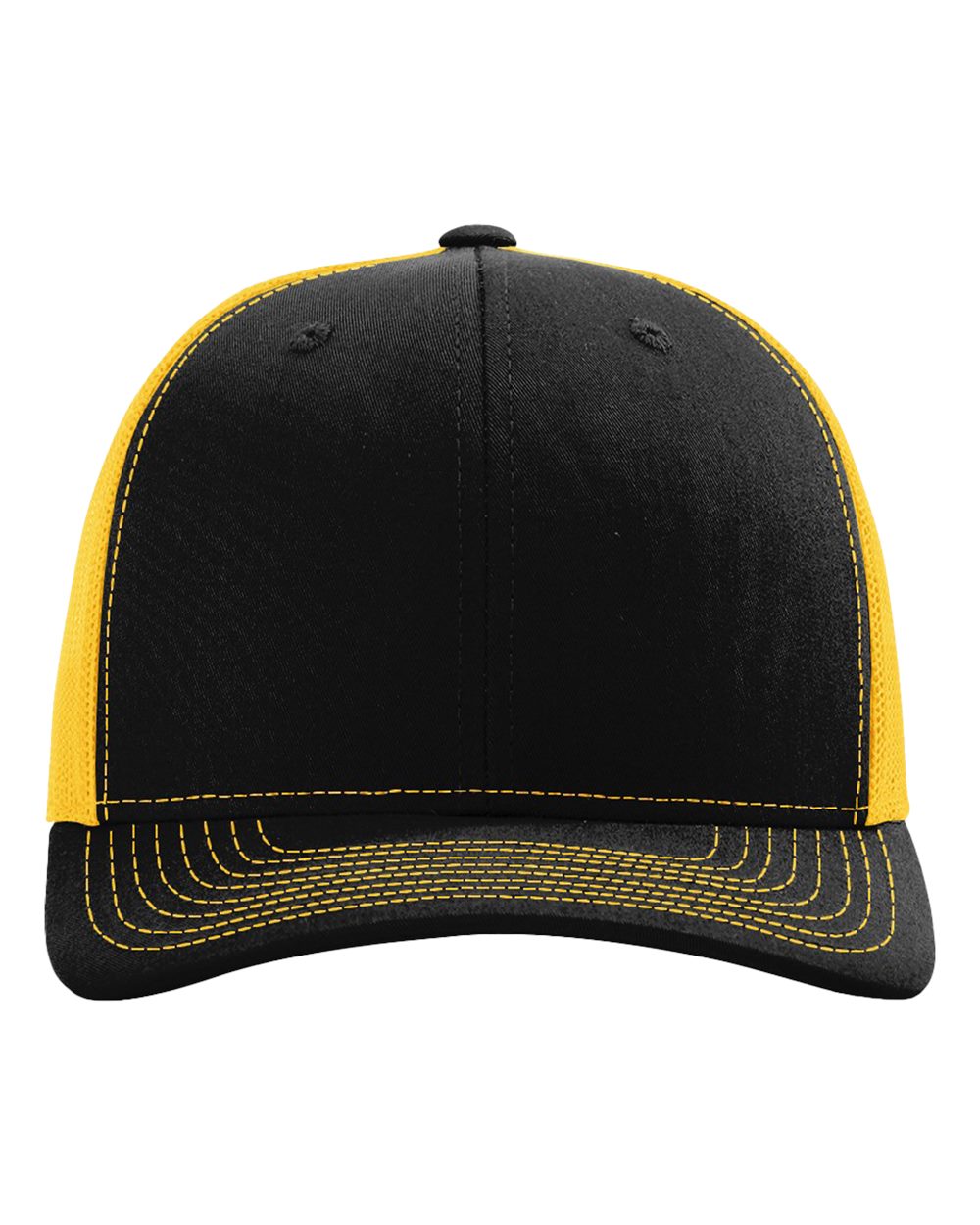 Snapback Trucker Cap - Front - B18095840 - Black/ Gold