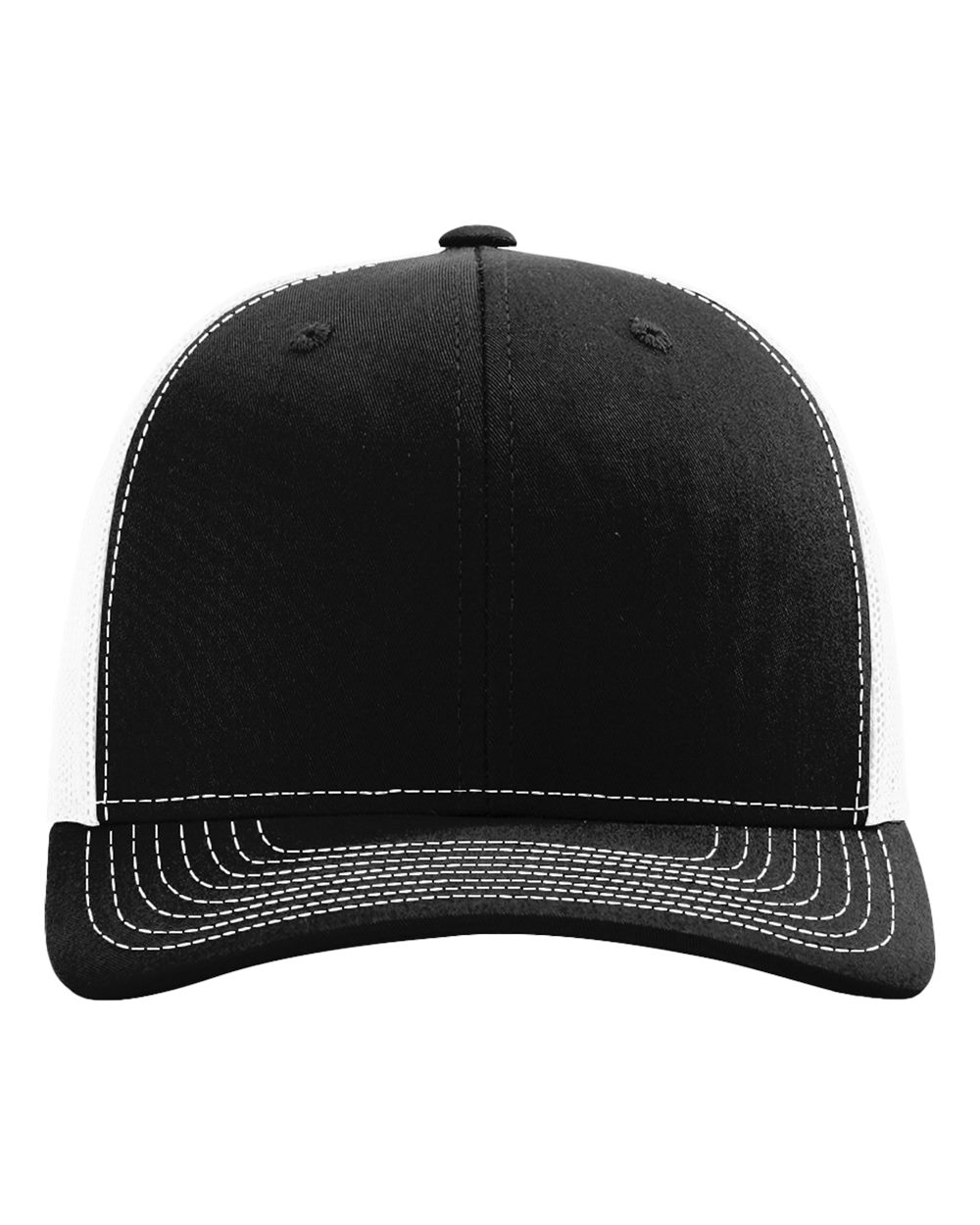Snapback Trucker Cap - Front - B18095020 - Black/ White