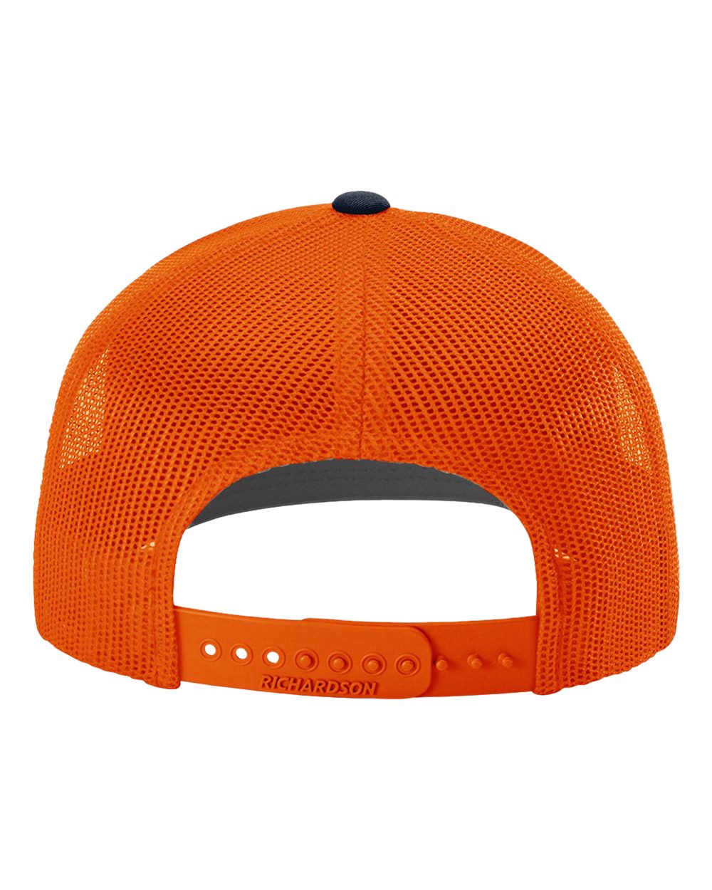 Snapback Trucker Cap - Back - B18095660 - Navy/ Orange