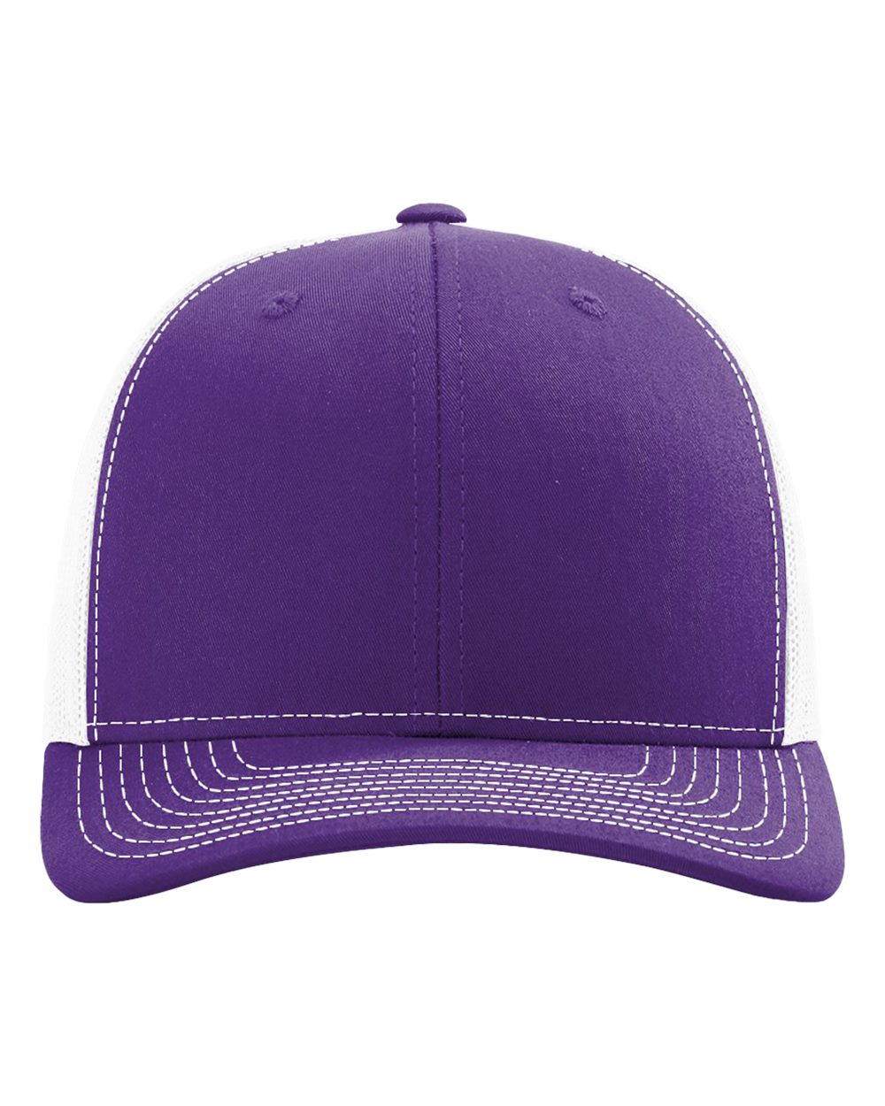 Snapback Trucker Cap - Front - B18095810 - Purple/ White