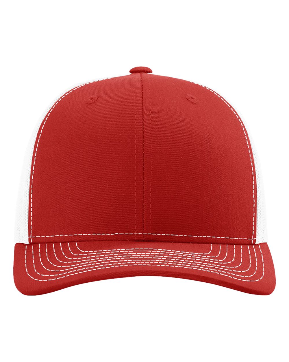 Snapback Trucker Cap - Front - B18095700 - Red/ White