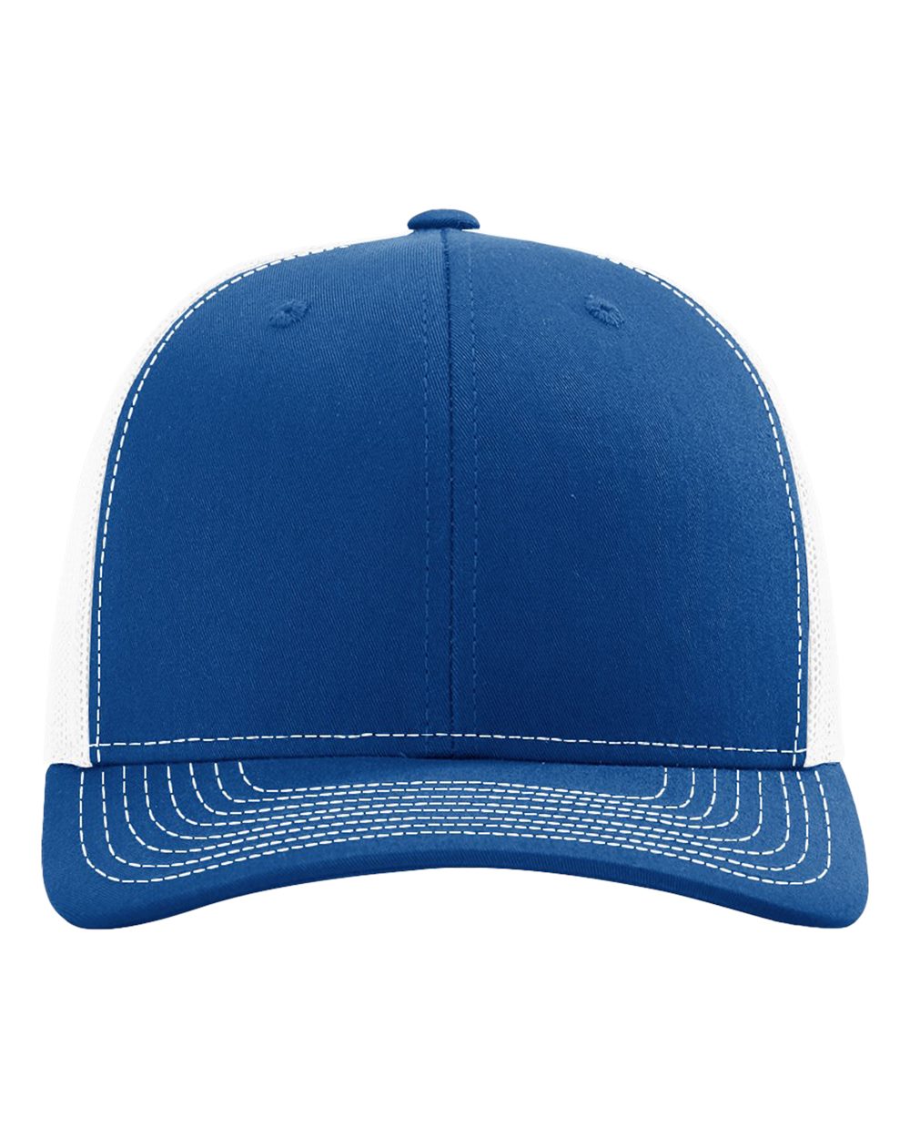 Snapback Trucker Cap - Front - B18095750 - Royal/ White