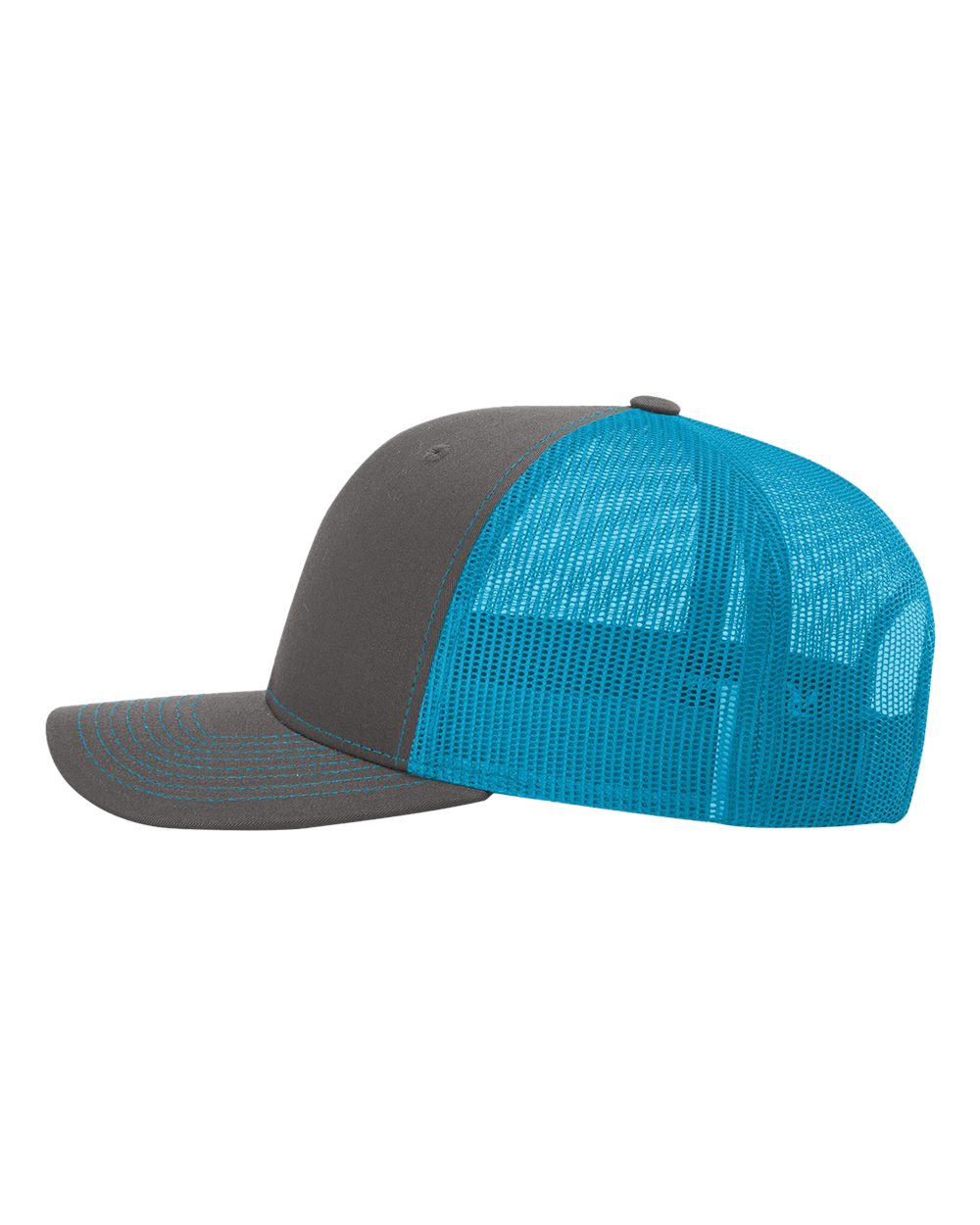 Snapback Trucker Cap - DirectSide - B18095180 - Charcoal/ Neon Blue