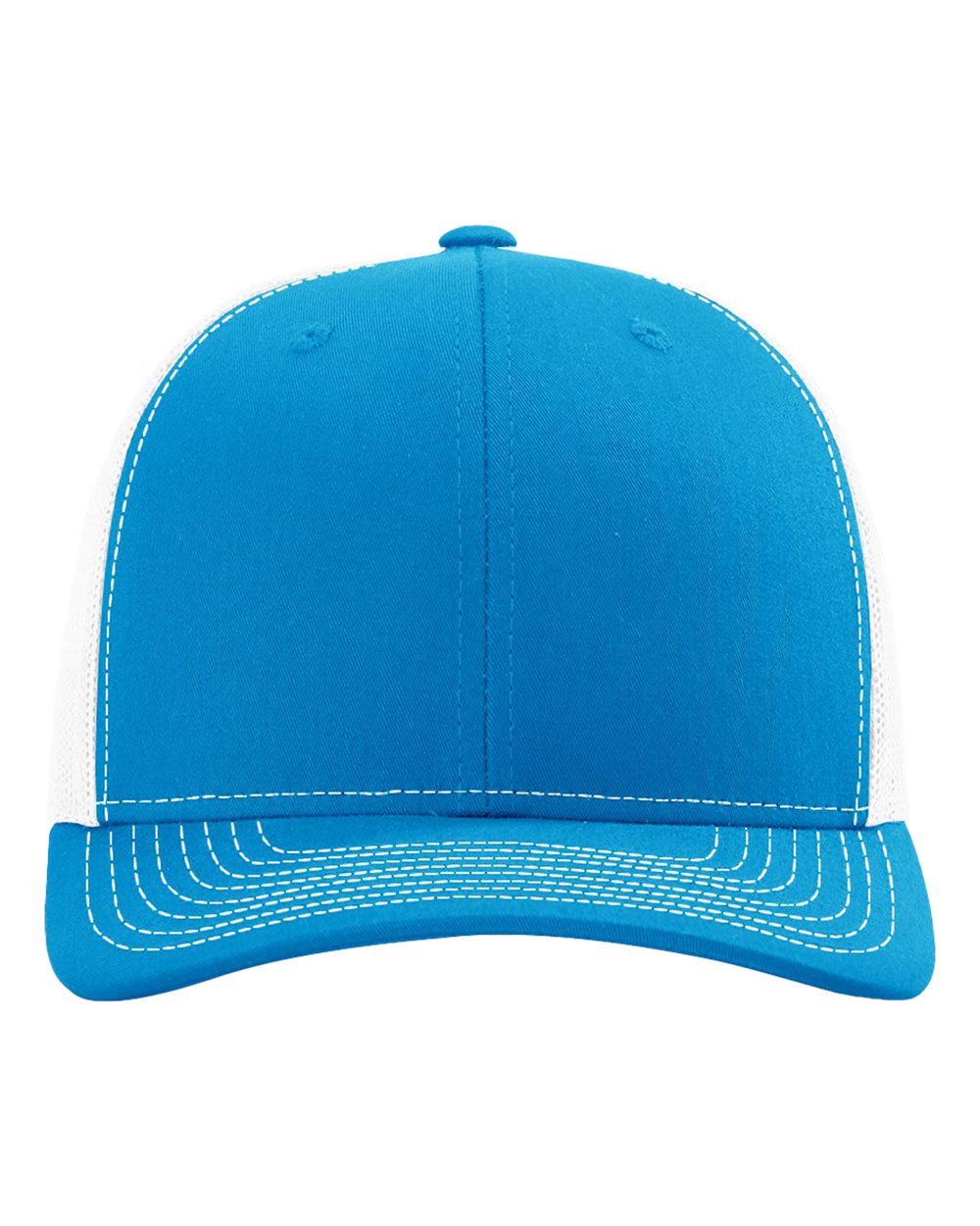Snapback Trucker Cap - Front - B18095200 - Cyan/ White
