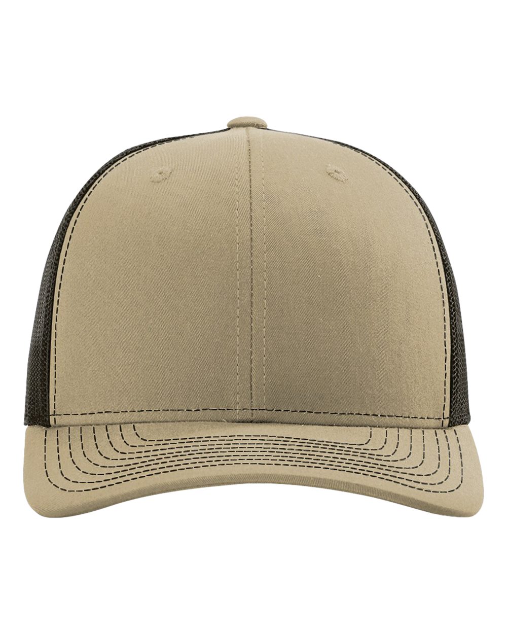 Snapback Trucker Cap - Front - B18095540 - Khaki/ Coffee