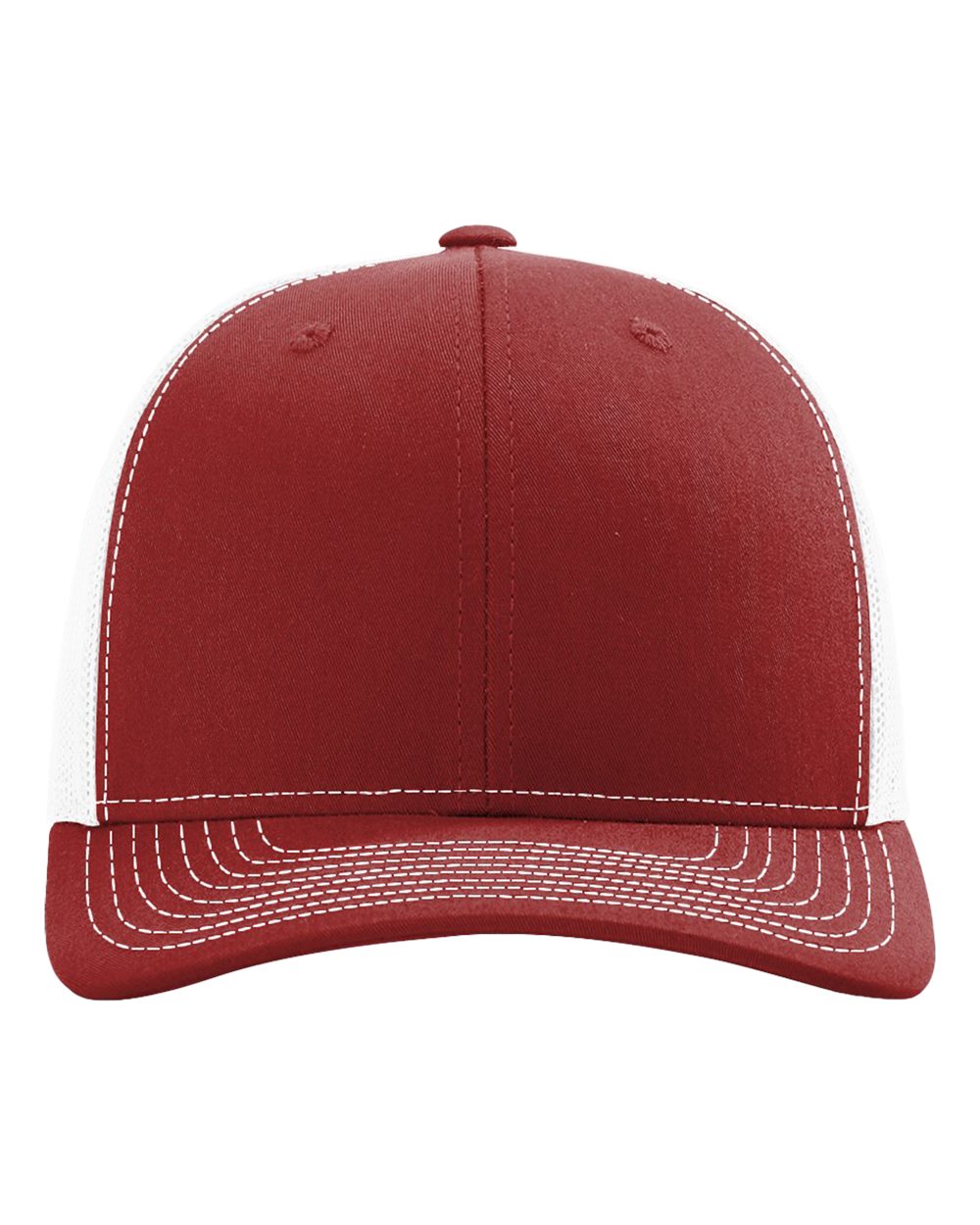 Snapback Trucker Cap - Front - B18095520 - Cardinal/ White