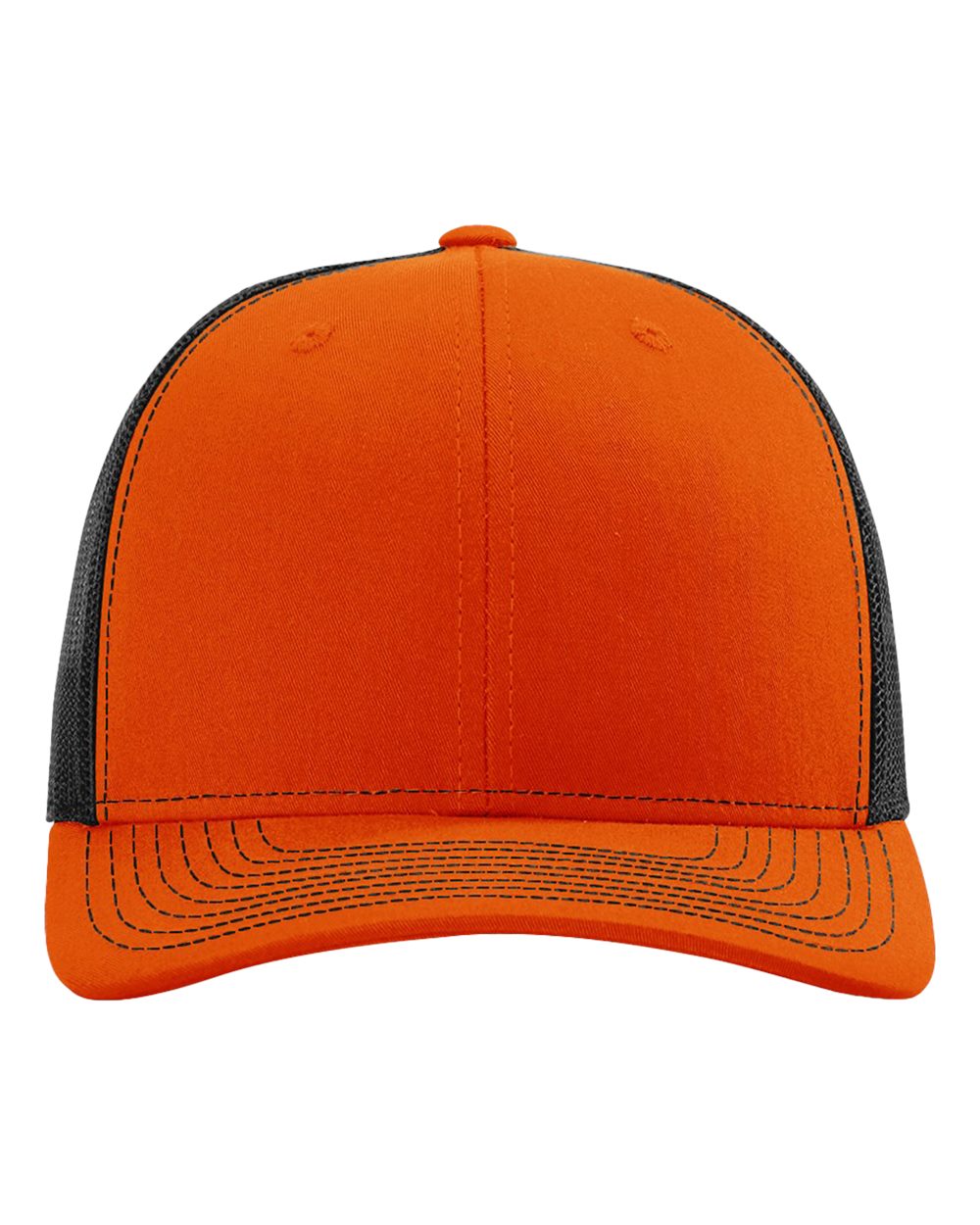 Snapback Trucker Cap - Front - B18095630 - Orange/ Black