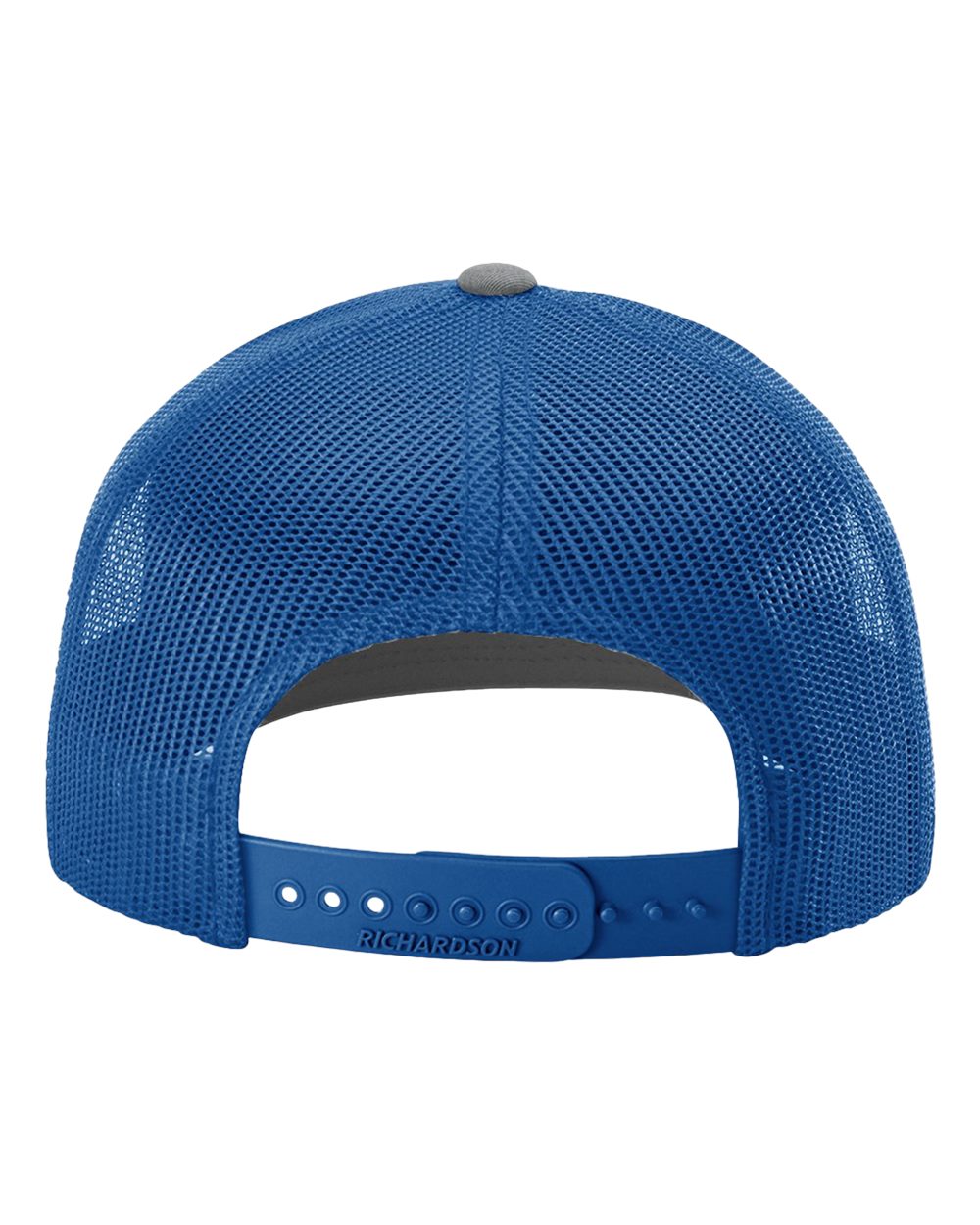 Snapback Trucker Cap - Back - B18095730 - Heather Grey/ Royal