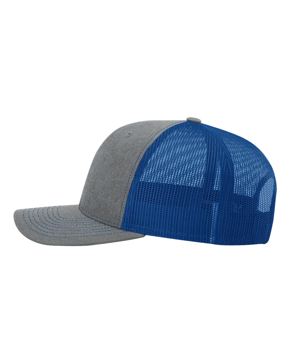 Snapback Trucker Cap - DirectSide - B18095730 - Heather Grey/ Royal