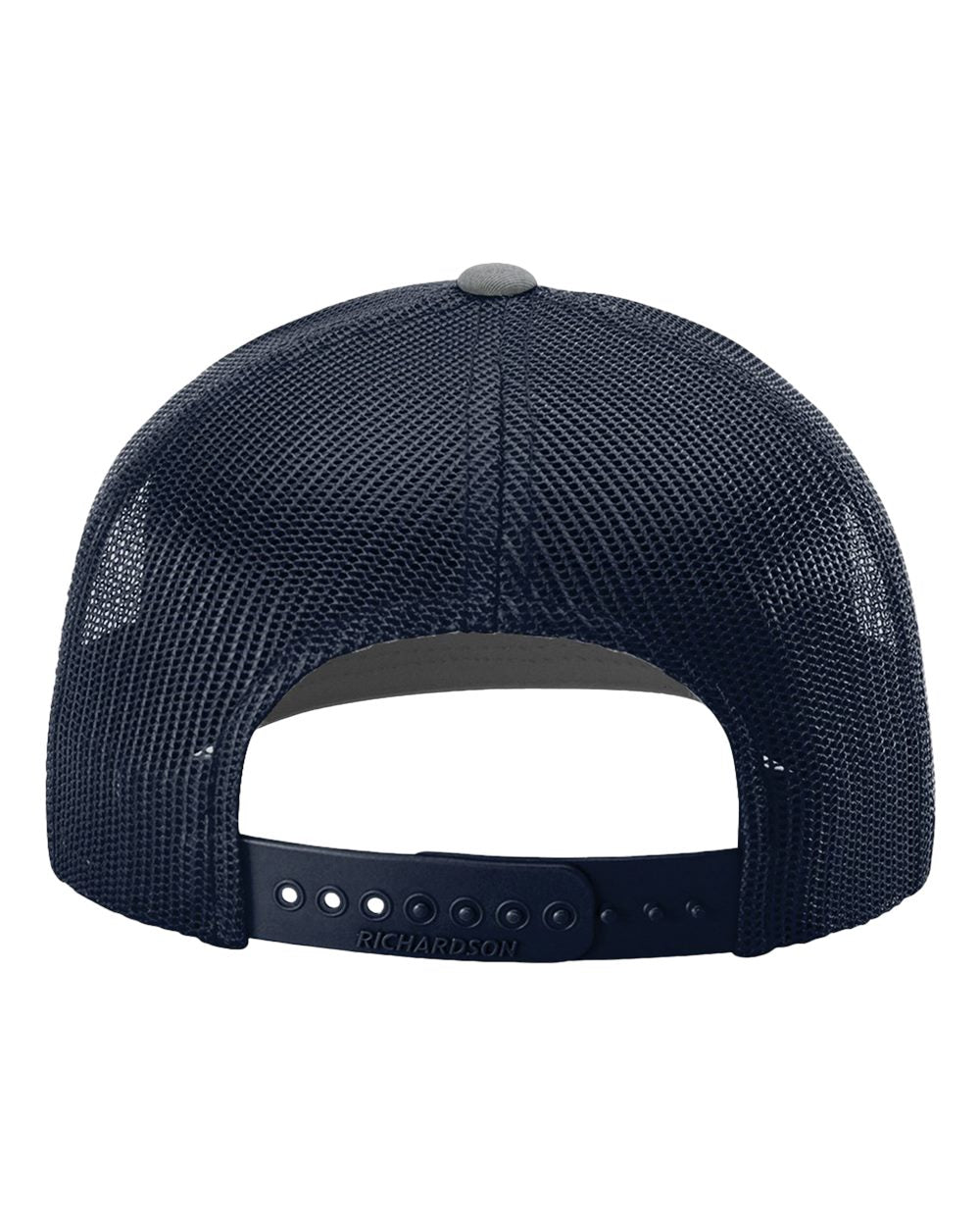 Snapback Trucker Cap - Back - B18095610 - Heather Grey/ Navy