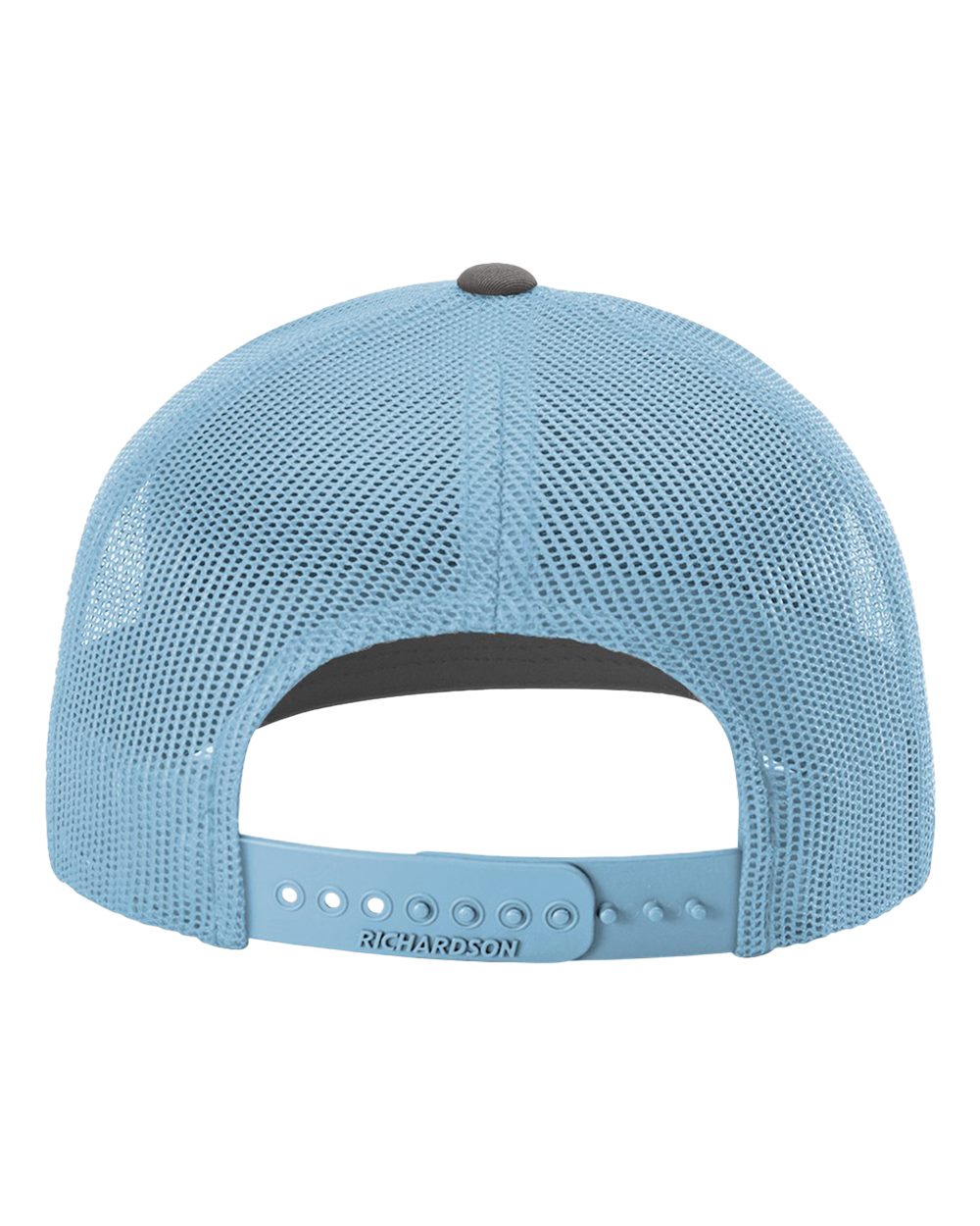 Snapback Trucker Cap - Back - B18095070 - Charcoal/ Columbia Blue