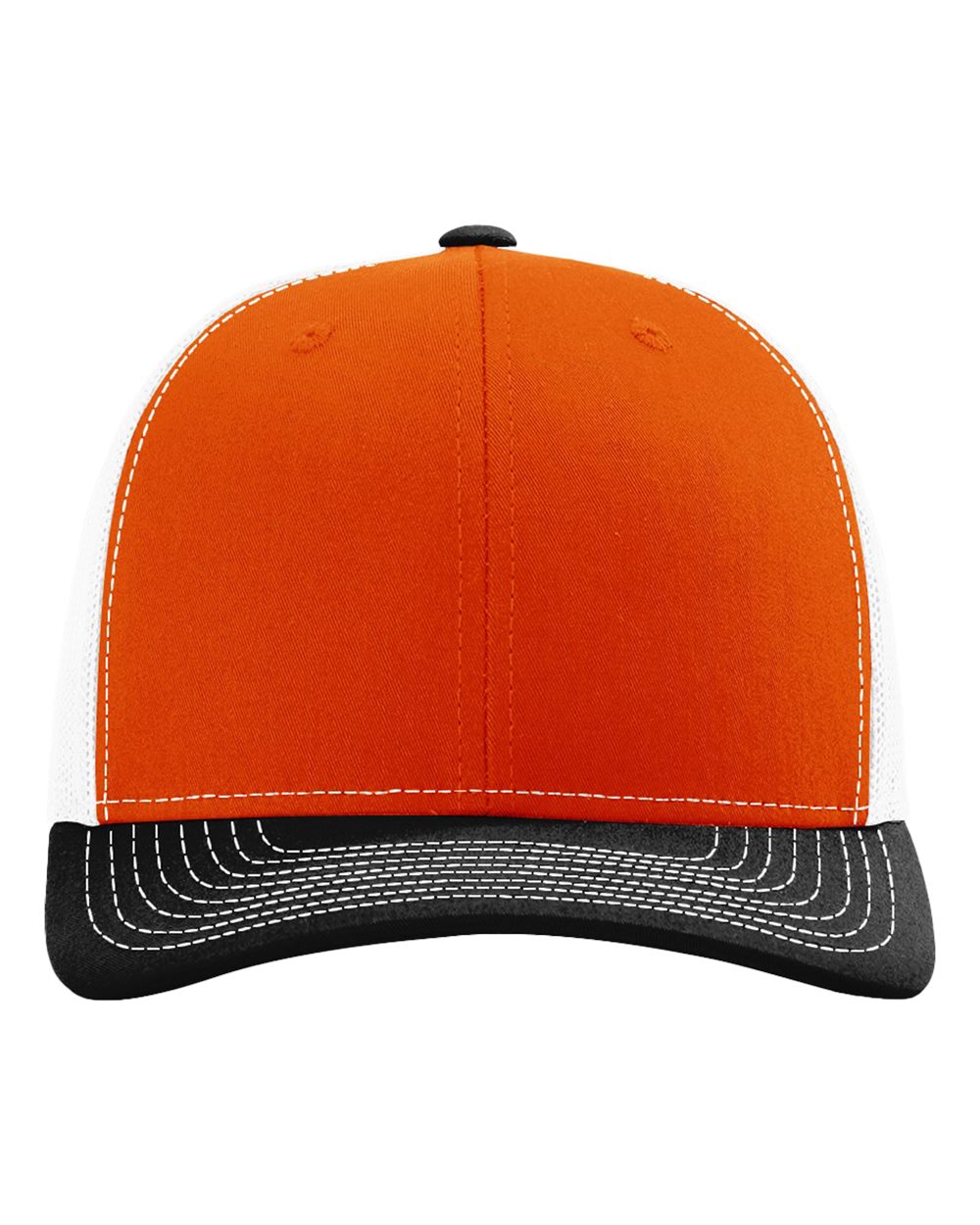 Snapback Trucker Cap - Front - B18095850 - Orange/ White/ Black