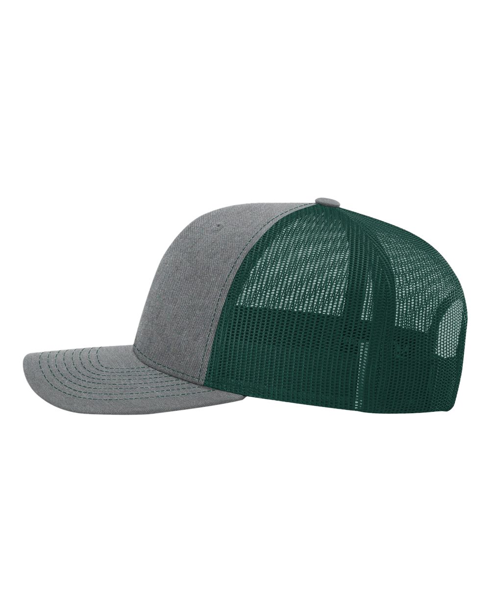 Snapback Trucker Cap - DirectSide - B18095220 - Heather Grey/ Dark Green