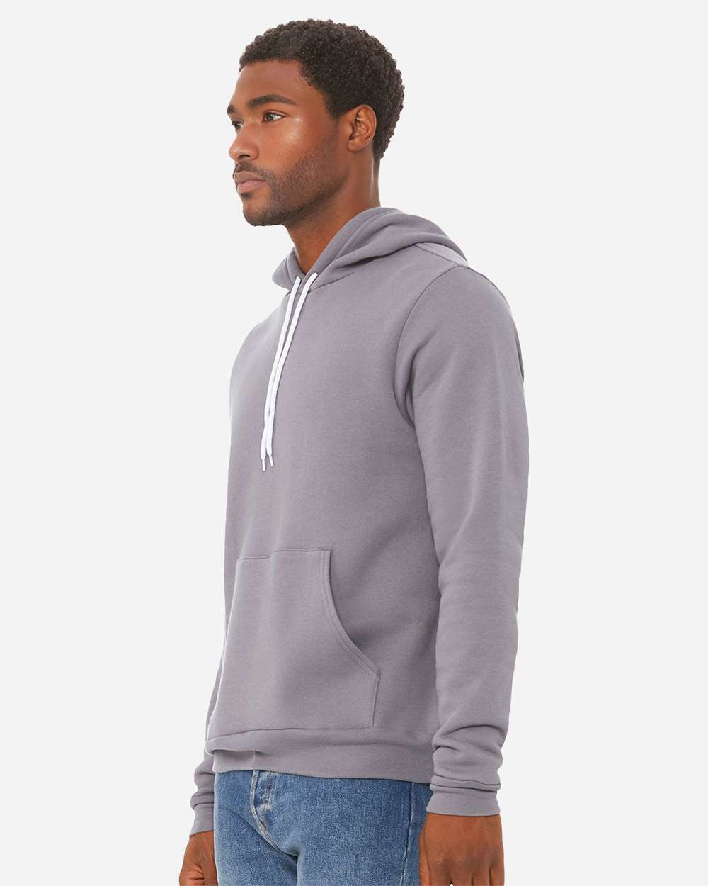 Sponge Fleece Hoodie - OnModelSide - B86306852 - Storm