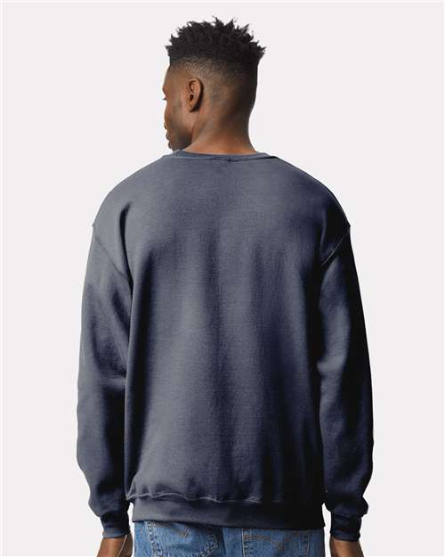 Unisex Heavy Blend™ Crewneck Sweatshirt - OnModelBack - B21060813 - Heather Dark Navy