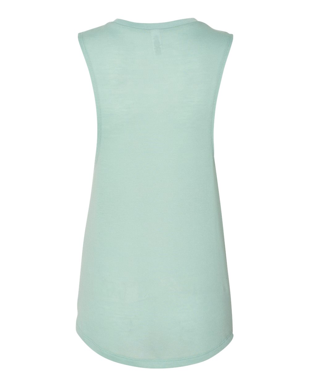 Women's Flowy Scoop Muscle Tank - Back - B55806256 - Dusty Blue