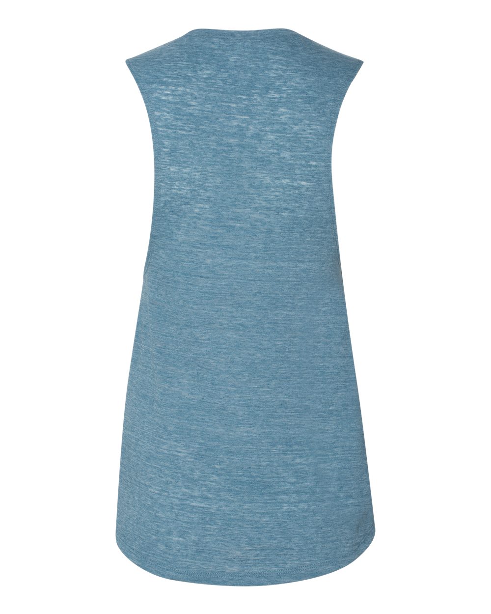 Women's Flowy Scoop Muscle Tank - Back - B55806986 - Denim Slub