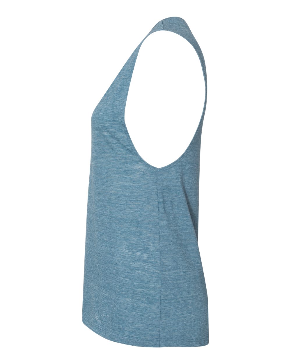 Women's Flowy Scoop Muscle Tank - DirectSide - B55806986 - Denim Slub