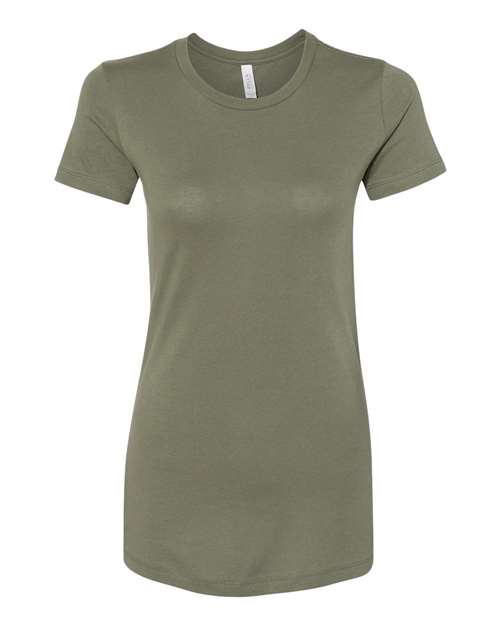 Women's Slim Fit Tee - Front - B50306966 - Military Green