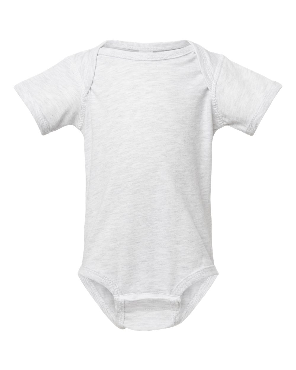 Infant Fine Jersey Bodysuit - Front - B33438021 - Ash