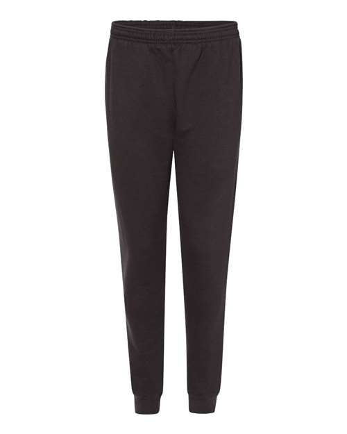 Men's Sport Athletic Fleece Joggers - Front - B86385506 - Black