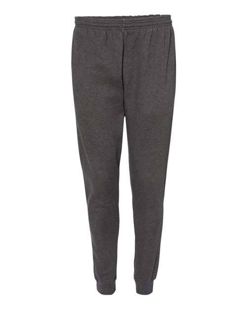 Men's Sport Athletic Fleece Joggers - Front - B86385095 - Charcoal