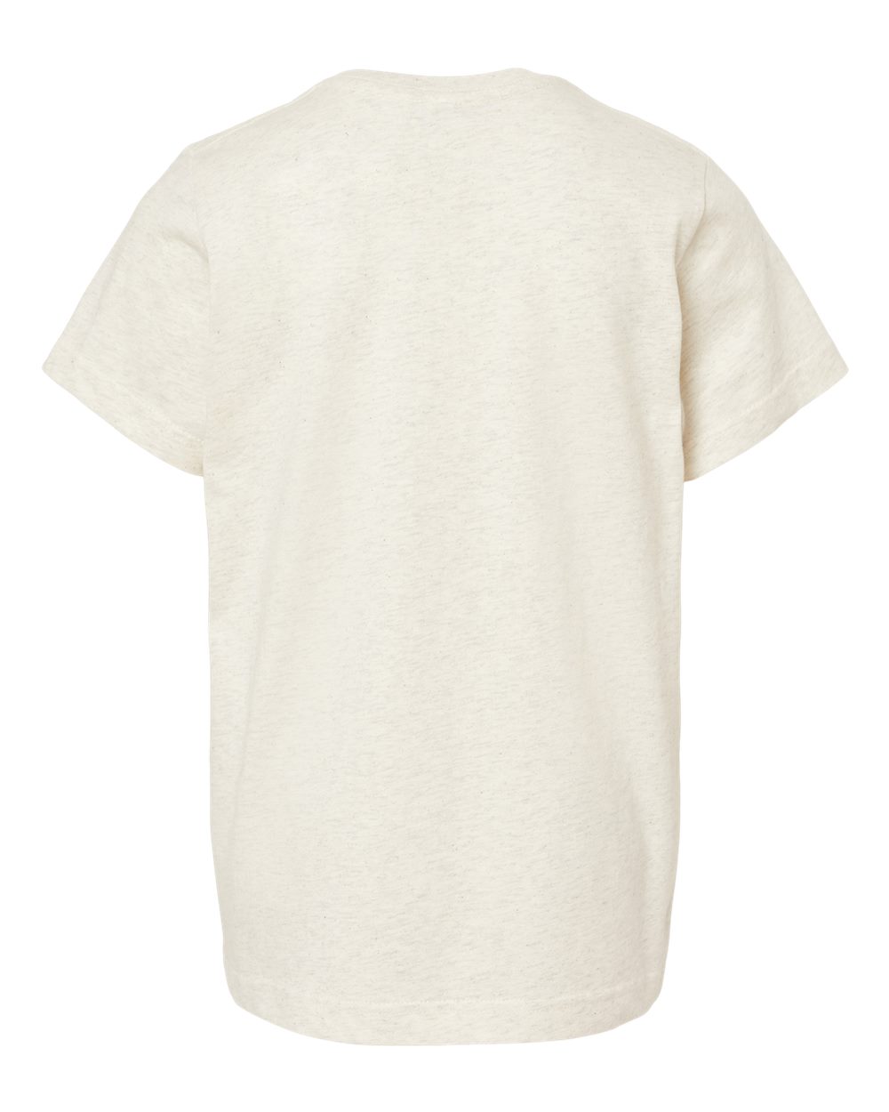 Youth Fine Jersey Tee - Back - B38038242 - Natural Heather