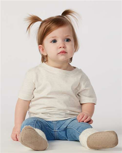 Infant Fine Jersey Tee - OnModelFront - B32138242 - Natural Heather