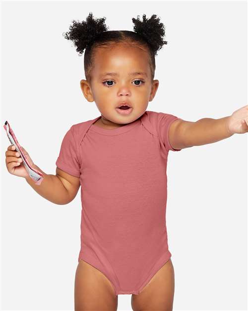 Infant Baby Rib Bodysuit - OnModelFront - B30238331 - Mauvelous