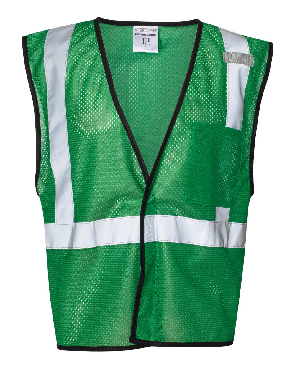 131-EV Series® Enhanced Visibility Non-ANSI Vest - Front - B68829603 - Green - B123