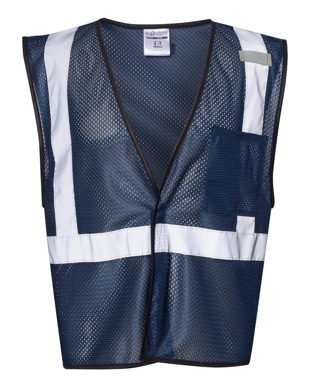 131-EV Series® Enhanced Visibility Non-ANSI Vest - Front - B68829653 - Navy Blue - B127