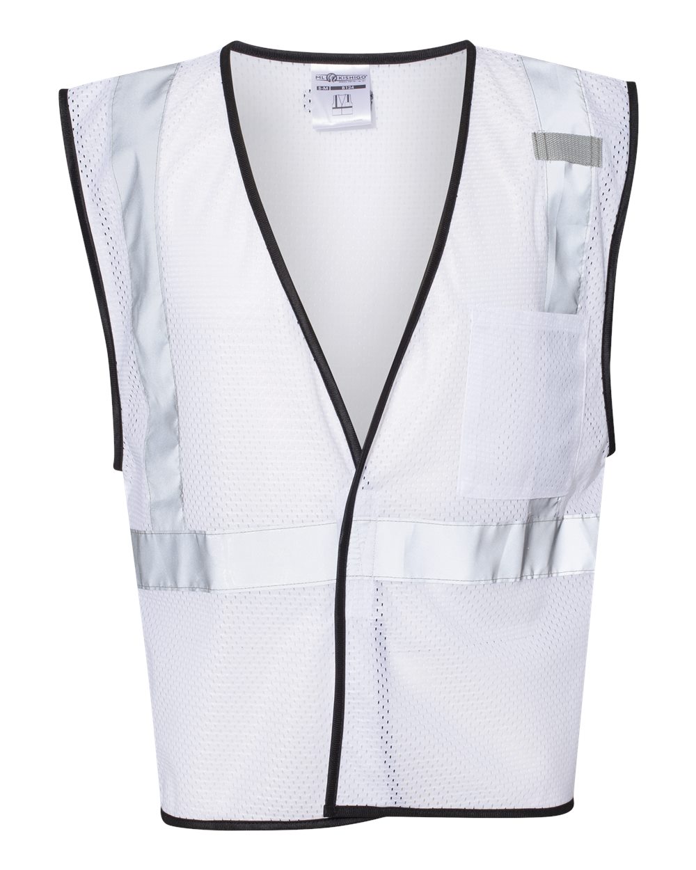 131-EV Series® Enhanced Visibility Non-ANSI Vest - Front - B68829003 - White - B124