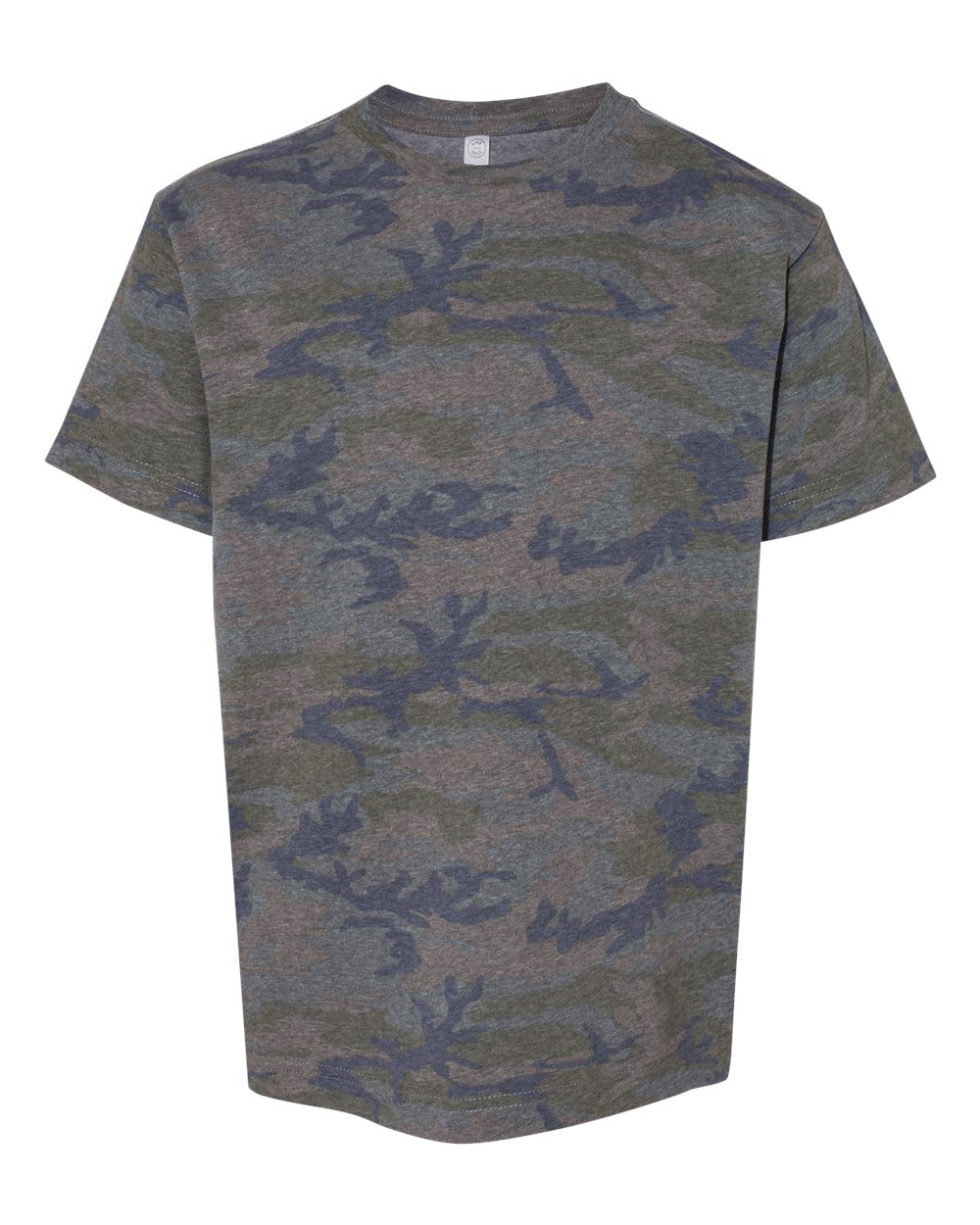 Youth Fine Jersey Tee - Front - B38038982 - Vintage Camo