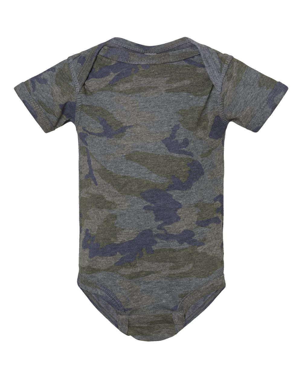 Infant Fine Jersey Bodysuit - Front - B33438621 - Vintage Camo