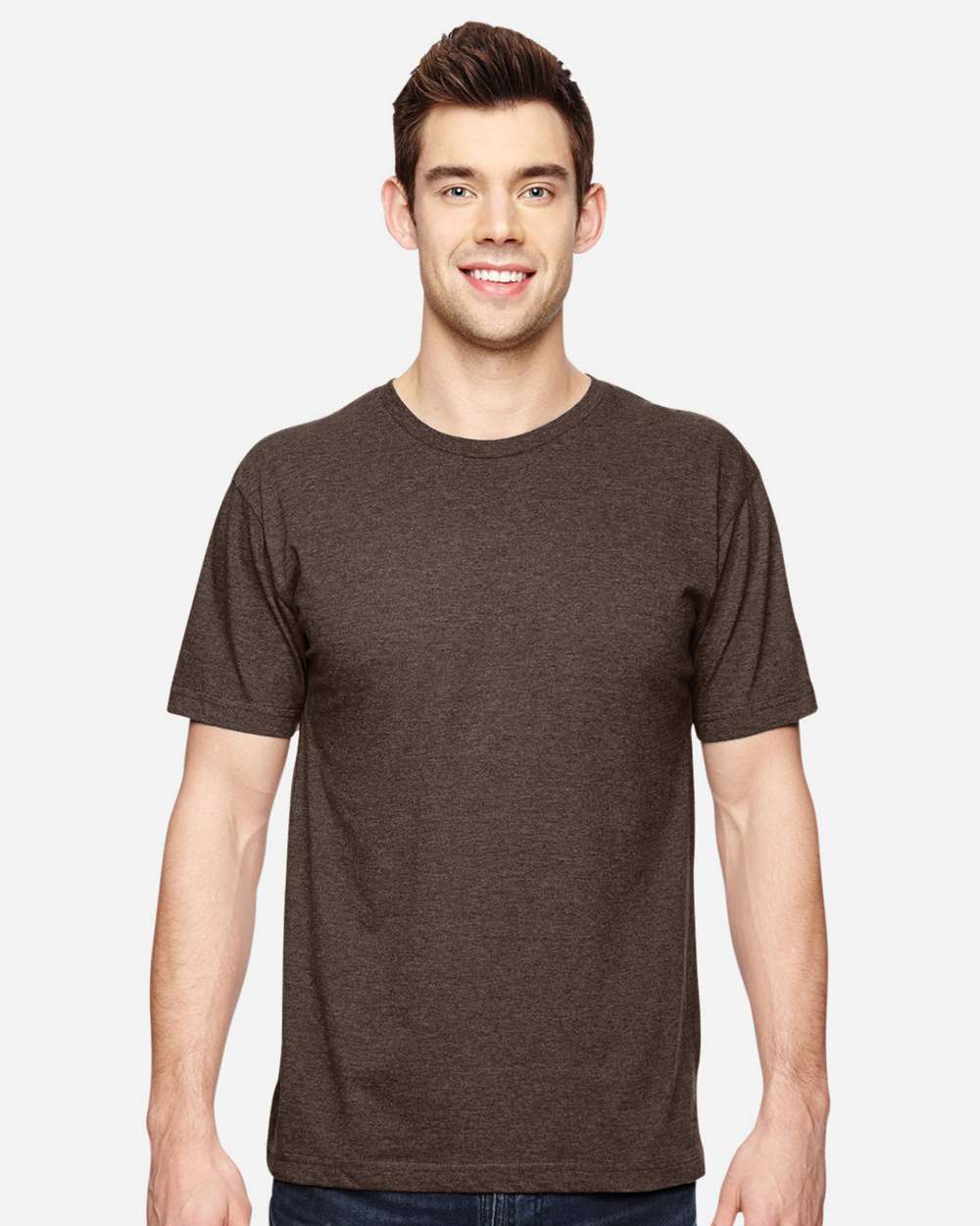 Fine Jersey Tee - OnModelFront - B00638053 - Vintage Chocolate