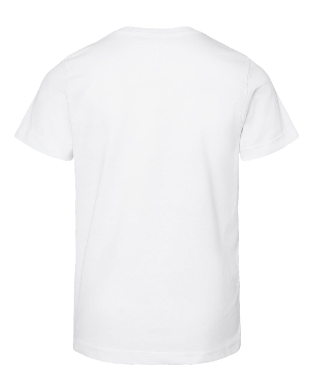 Youth Fine Jersey Tee - Back - B38038012 - Blended White