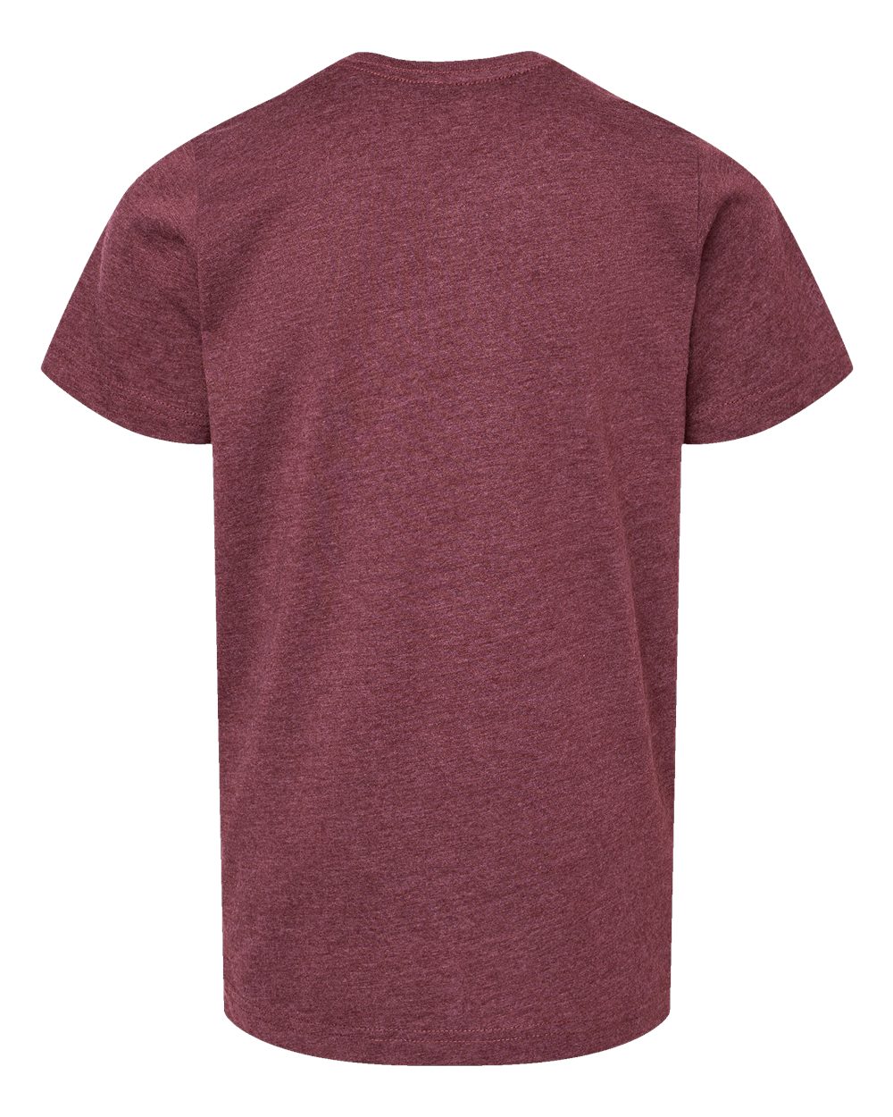 Youth Fine Jersey Tee - Back - B38038772 - Vintage Burgundy
