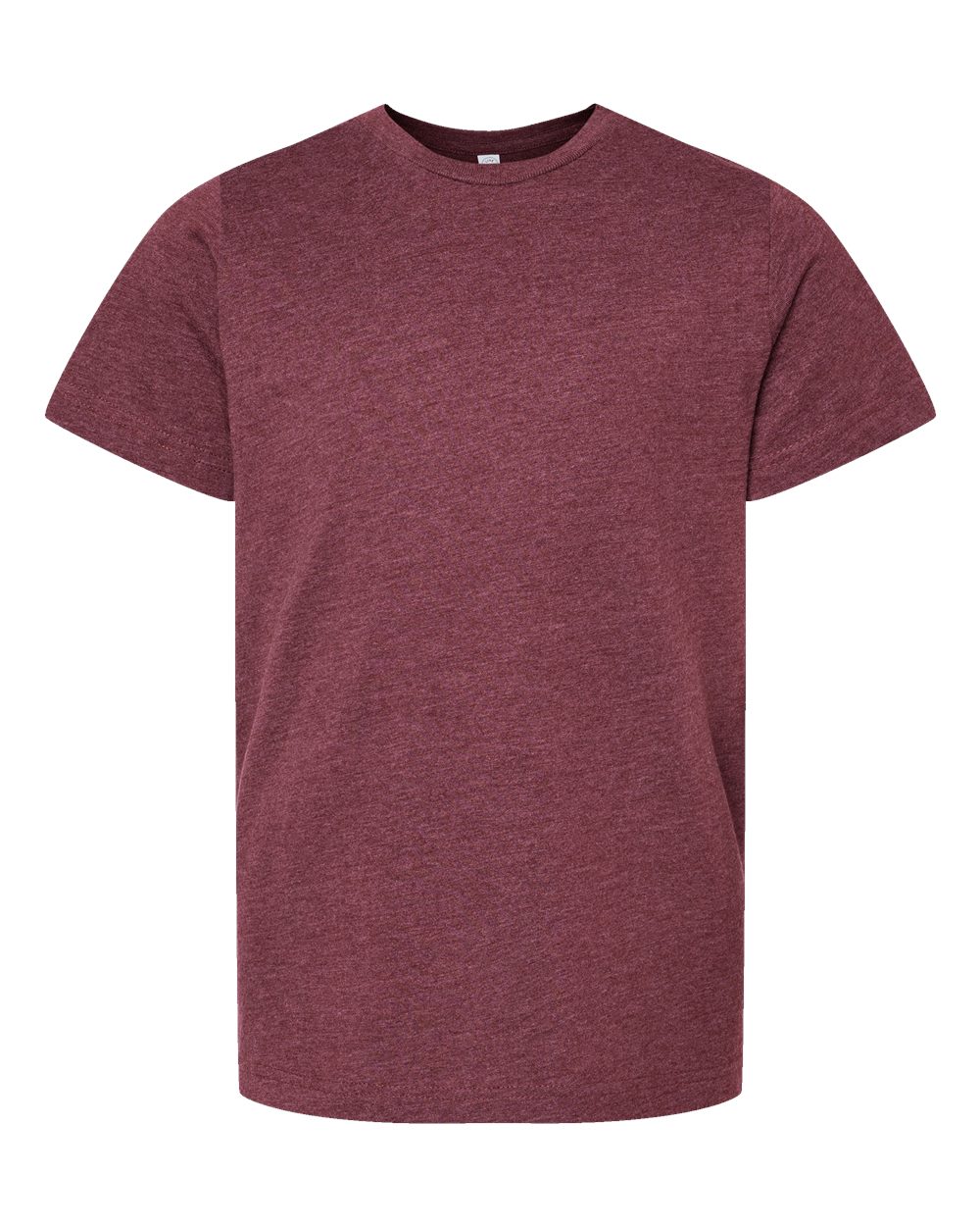 Youth Fine Jersey Tee - Front - B38038772 - Vintage Burgundy