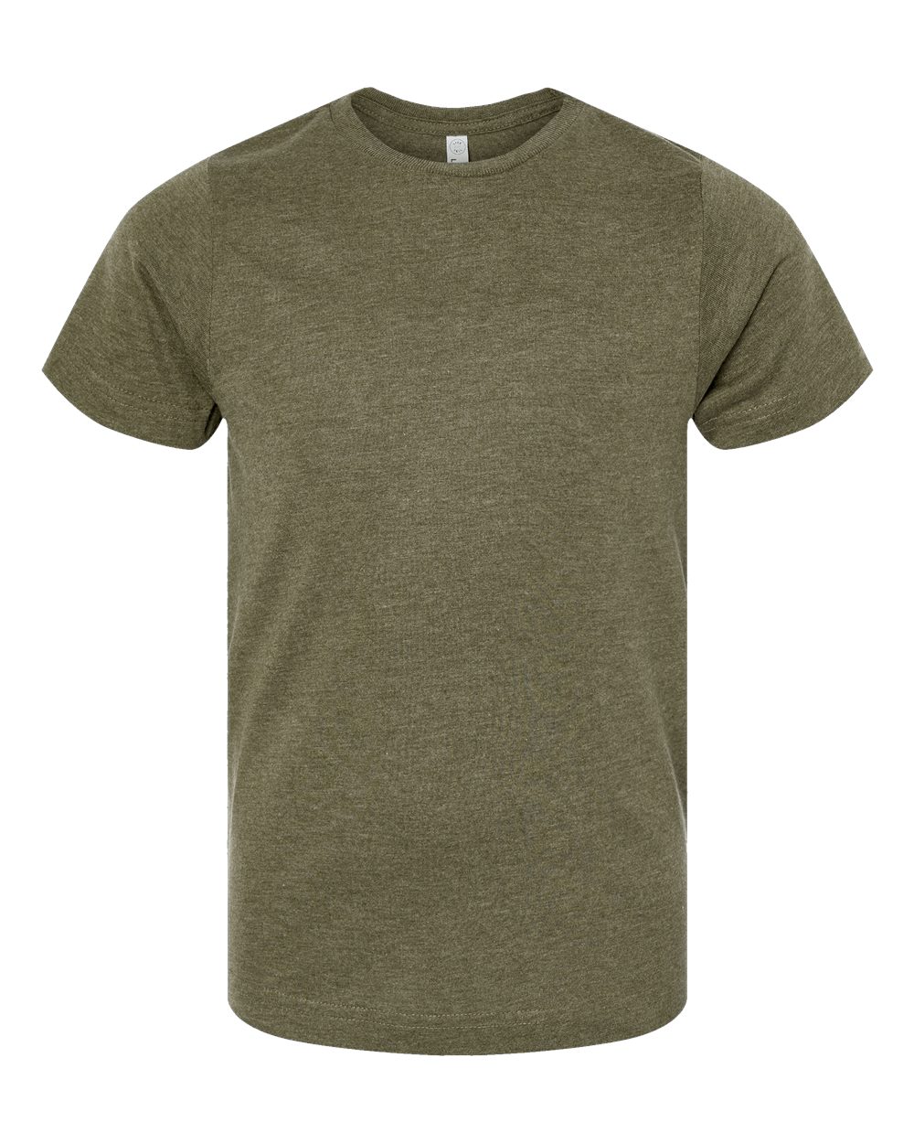 Youth Fine Jersey Tee - Front - B38038642 - Vintage Military Green