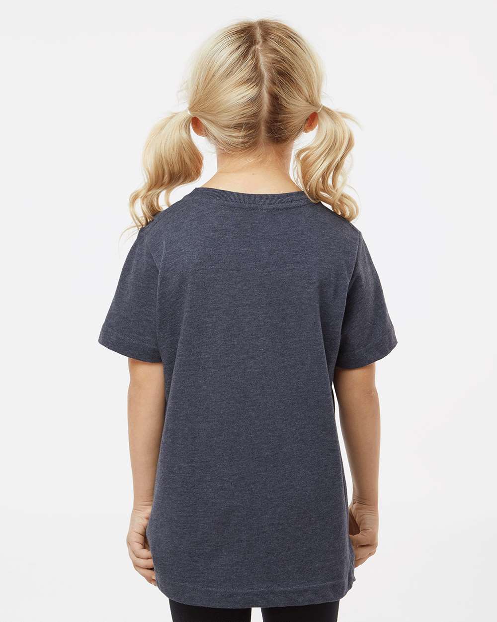 Youth Fine Jersey Tee - OnModelBack - B38038114 - Vintage Navy