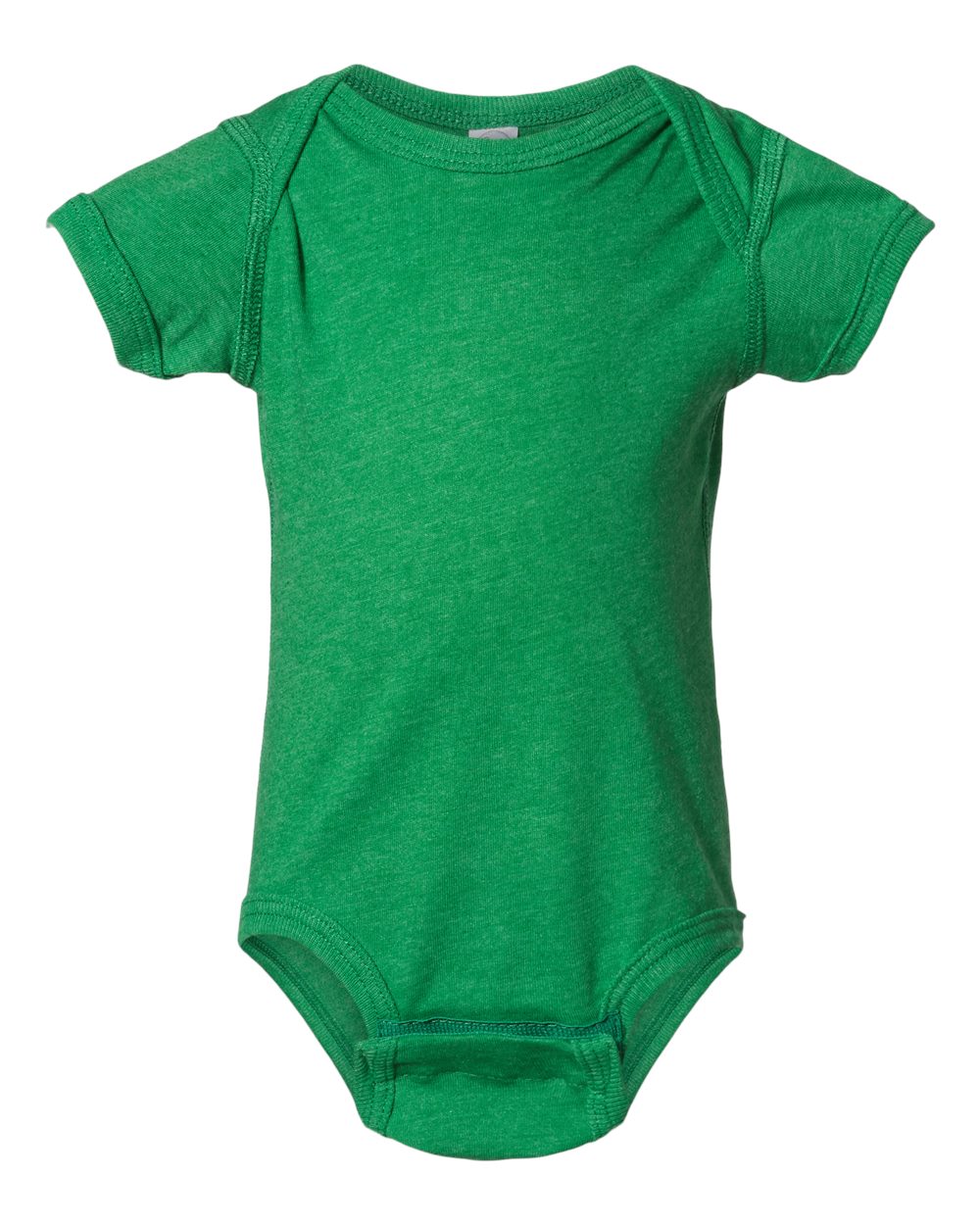 Infant Fine Jersey Bodysuit - Front - B33438611 - Vintage Green