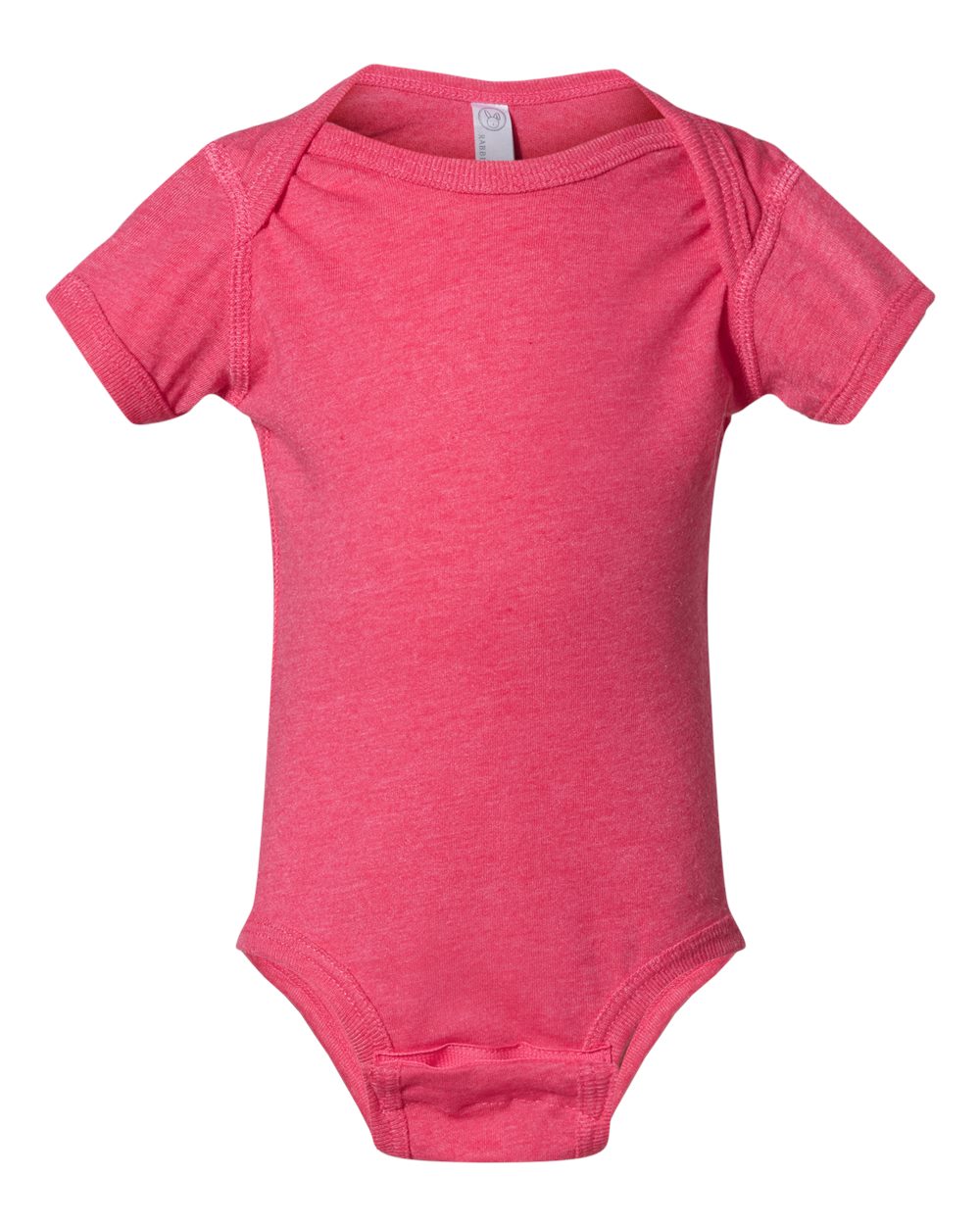 Infant Fine Jersey Bodysuit - Front - B33438361 - Vintage Hot Pink